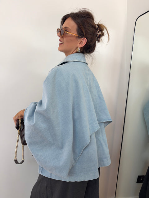 Veste trapèze en jean