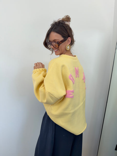 Pull MOMMY - jaune