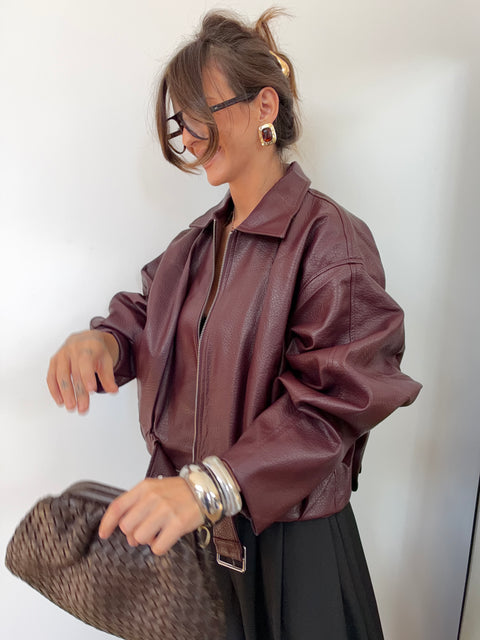 Veste simili Dakota - Bordeaux