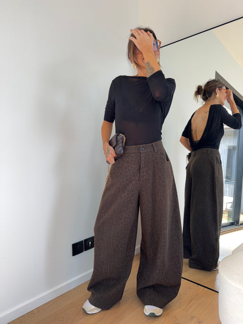 Pantalon ballon léopard