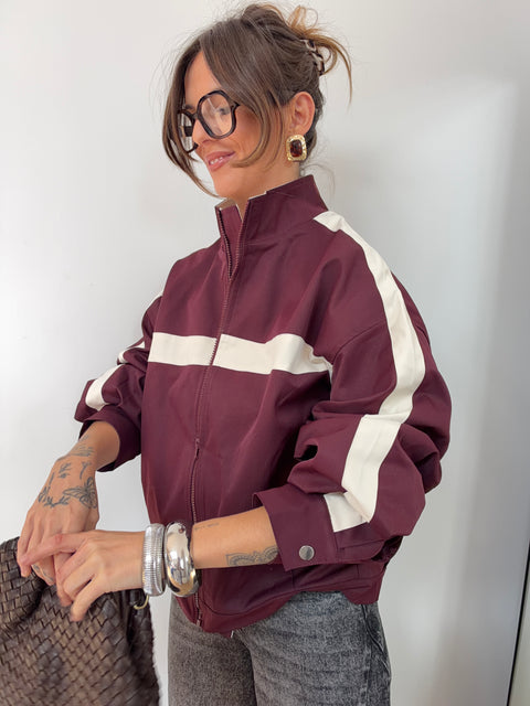 Veste Sportwear - bleu et bordeaux