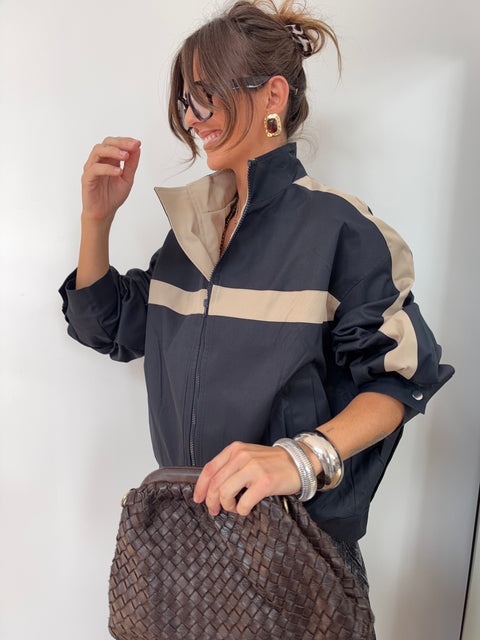 Veste Sportwear - bleu et beige