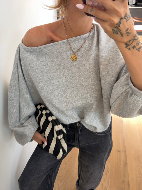 T-shirt bouffant gris