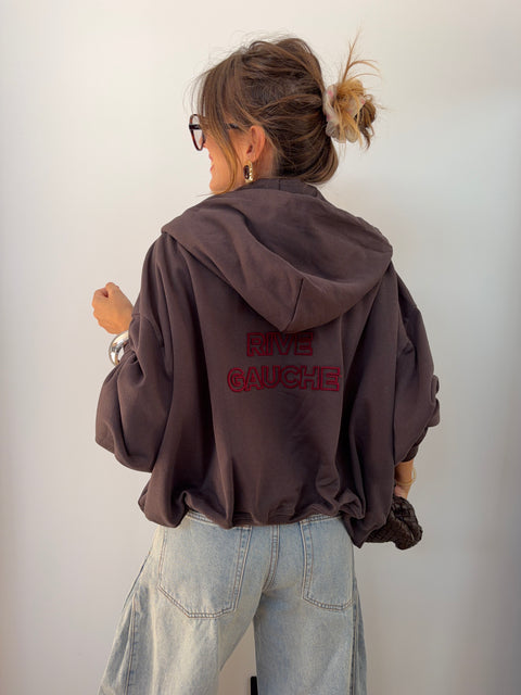Veste RIVE GAUCHE - choco & bordeaux