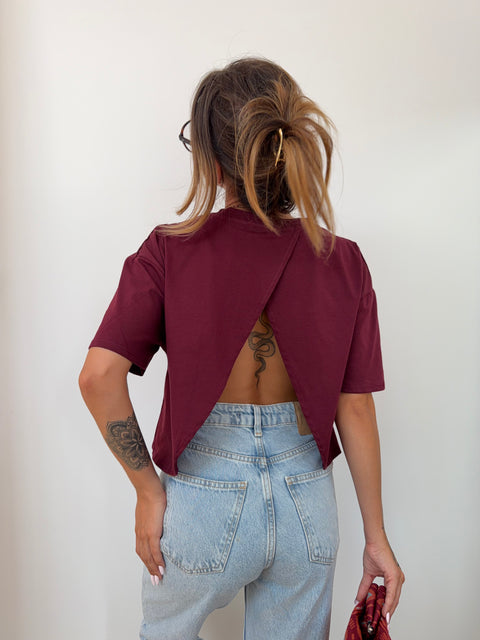 T-shirt Mia Lover's - bordeaux