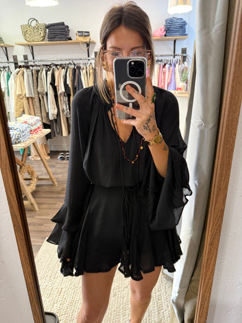 Robe à volants - noir