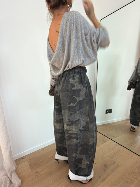 Pantalon cargo - MILITARY