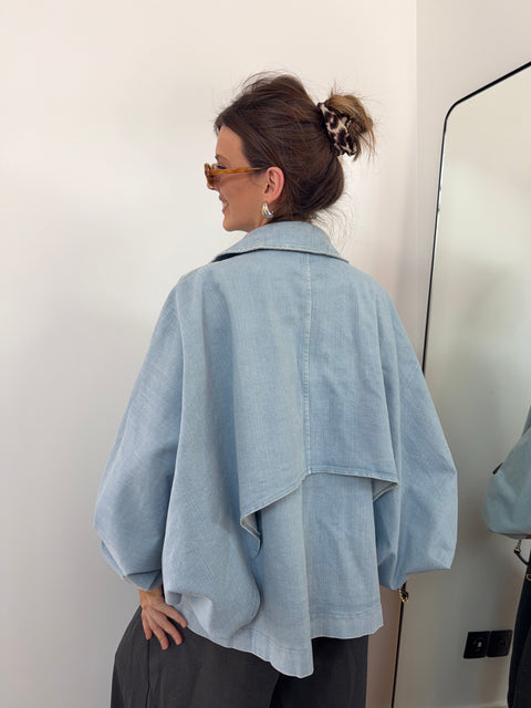 Veste trapèze en jean