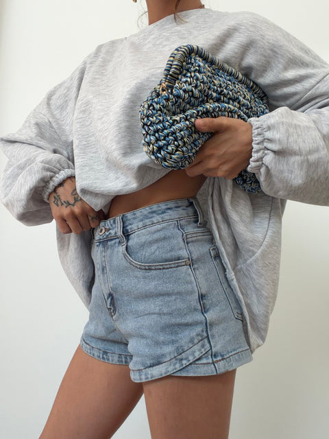 Short en jeans