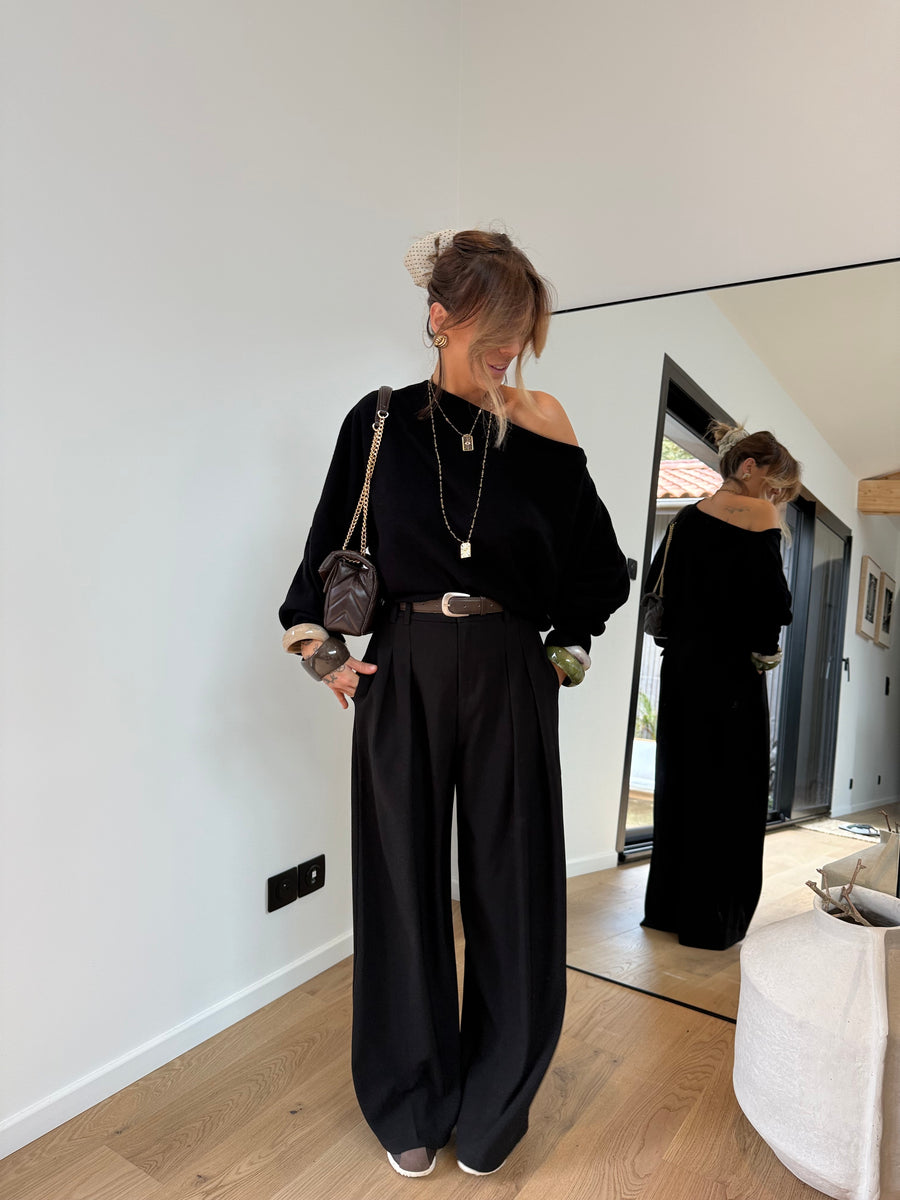 Pull asymétrique - manches longues (pré commande)