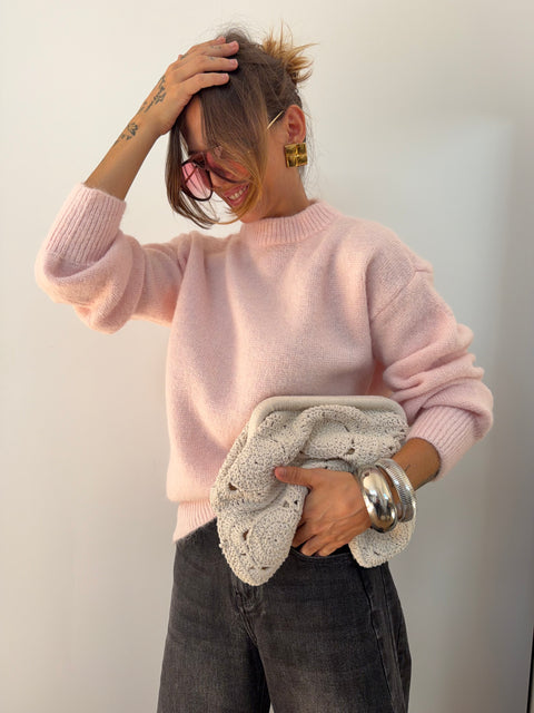 Pull parfait - rose poudré