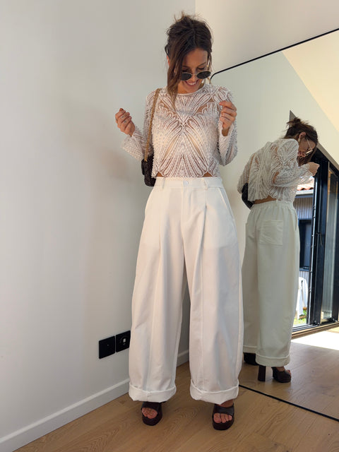 Pantalon Jacks - blanc