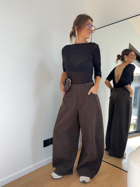 Pantalon ballon léopard