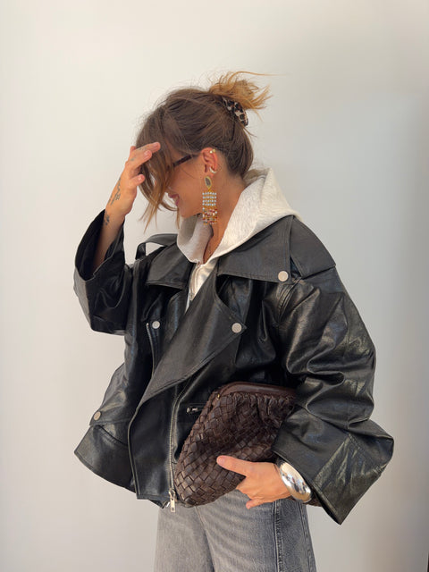 Veste simili - noir