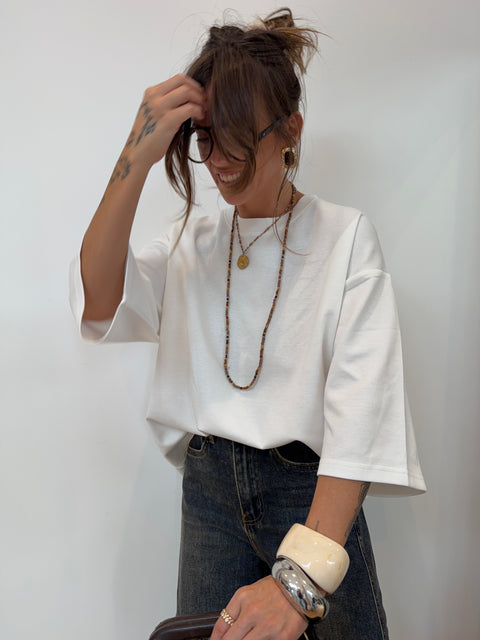 T-shirt coeur - Blanc