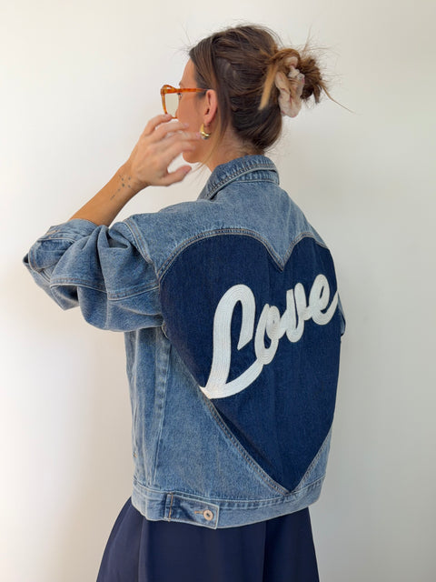 Veste en jeans - love