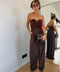 Body à sequins - marron