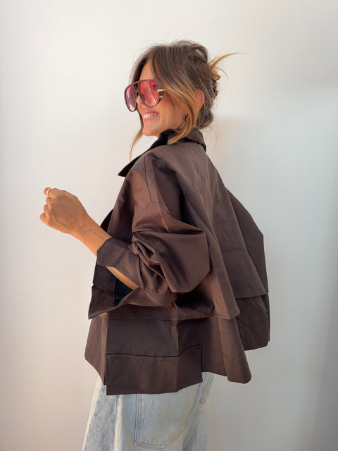 Trench Milan - chocolat
