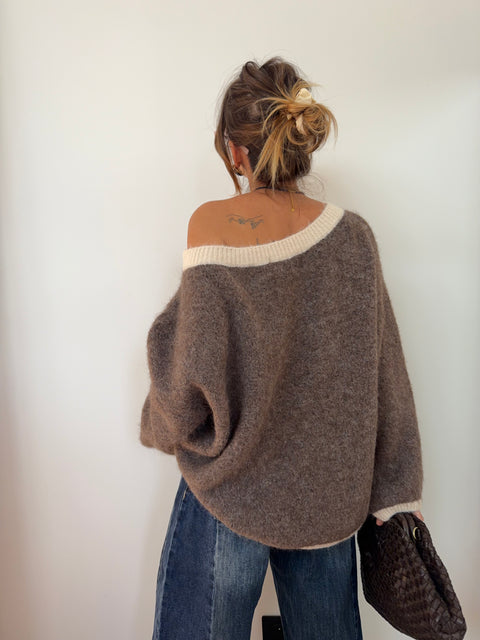 Pull Bali - moka et beige