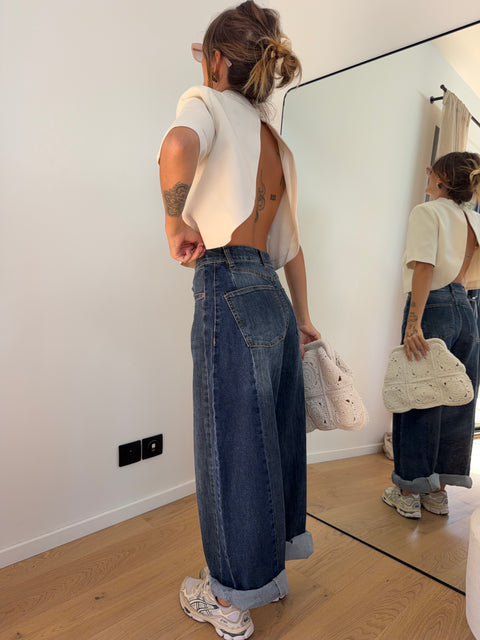 Jeans ballon 2 bleu