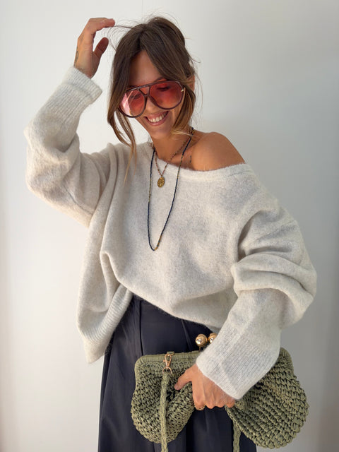 Pull Rome - gris chiné