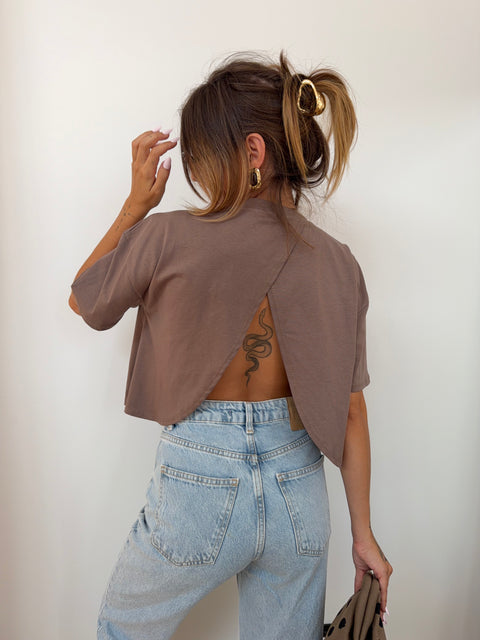 T-shirt Mia Lover's - café