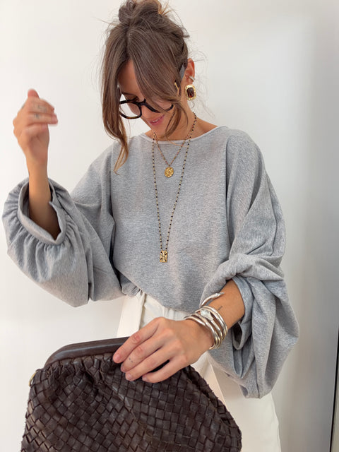Haut bouffant Gui - gris