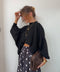 Pull manches chauve souris - noir