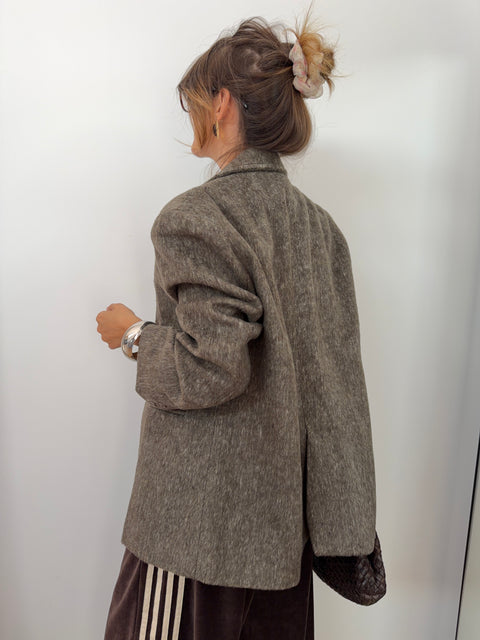 Veste blazer lainage - cacao