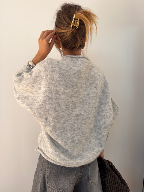 Pull Paris - gris chiné