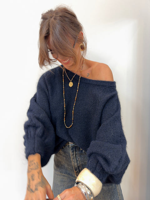 Pull asymétrique - marine