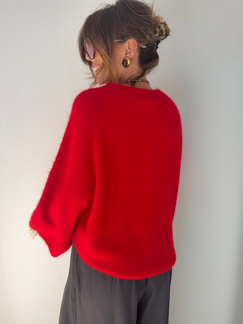Pull Angora Seoul - rouge