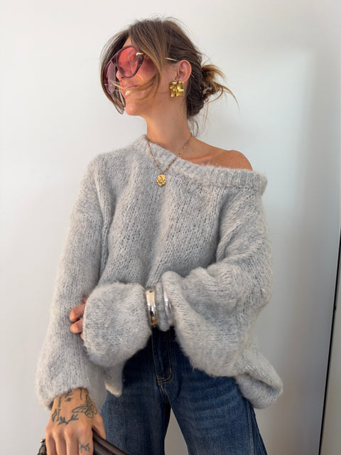 Pull Marlon - gris clair