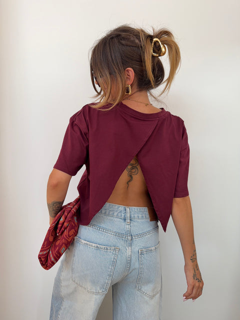 T-shirt Mia Lover's - bordeaux
