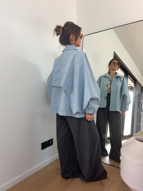 Veste trapèze en jean
