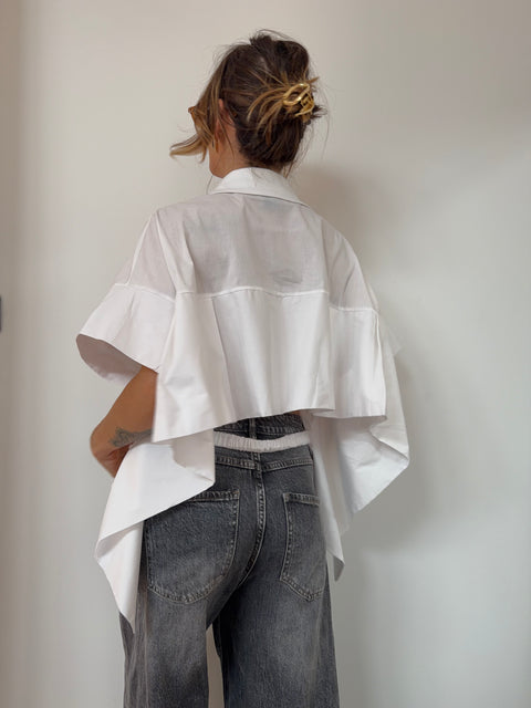 Chemise blanche dos nu