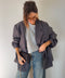 Blazer oversize - bleu gris