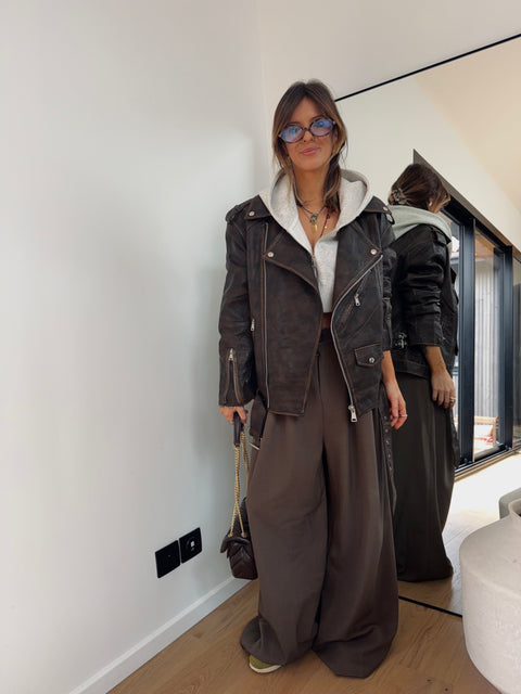 Perfecto oversize - marron chiné
