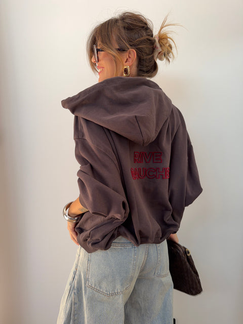 Veste RIVE GAUCHE - choco & bordeaux