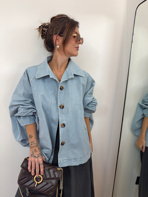 Veste trapèze en jean
