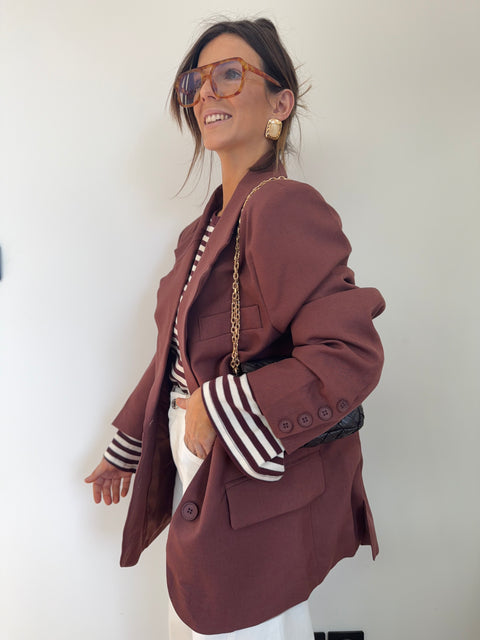 Blazer oversize - terracotta