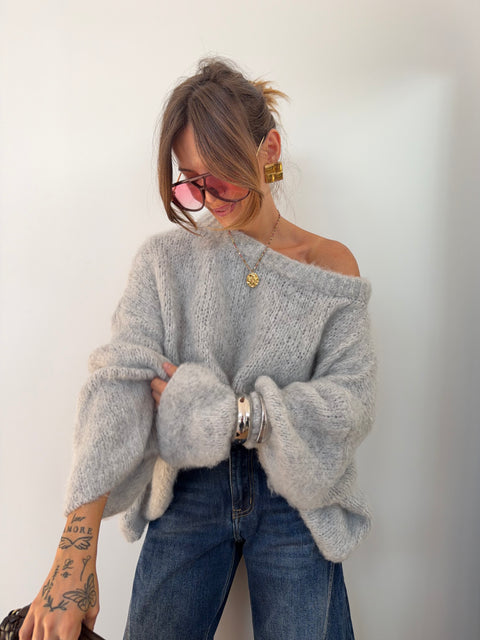 Pull Marlon - gris clair