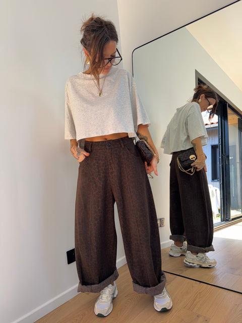 Pantalon ballon léopard
