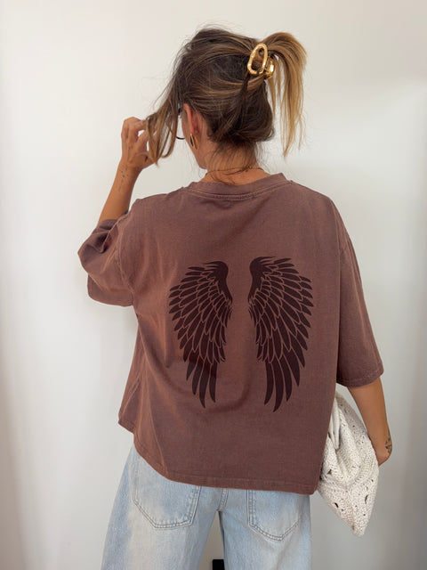 T-shirt Angel - chocolat