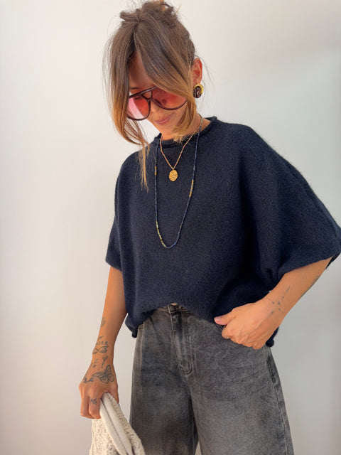 Pull Paris - bleu marine