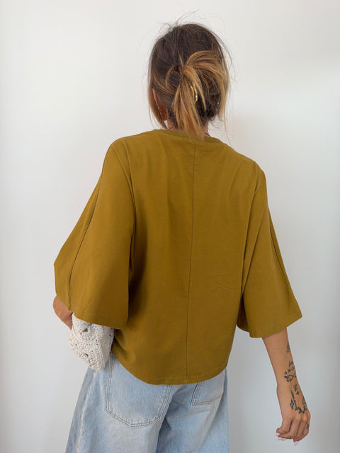 T-shirt - moutarde