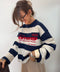 Pull à Rayure - "edition19" Marine