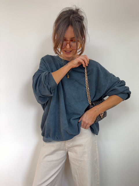 Sweat - bleu petrole