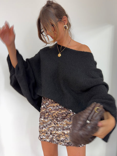 Pull oversize - noir