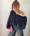 Pull Bali - bleu et beige